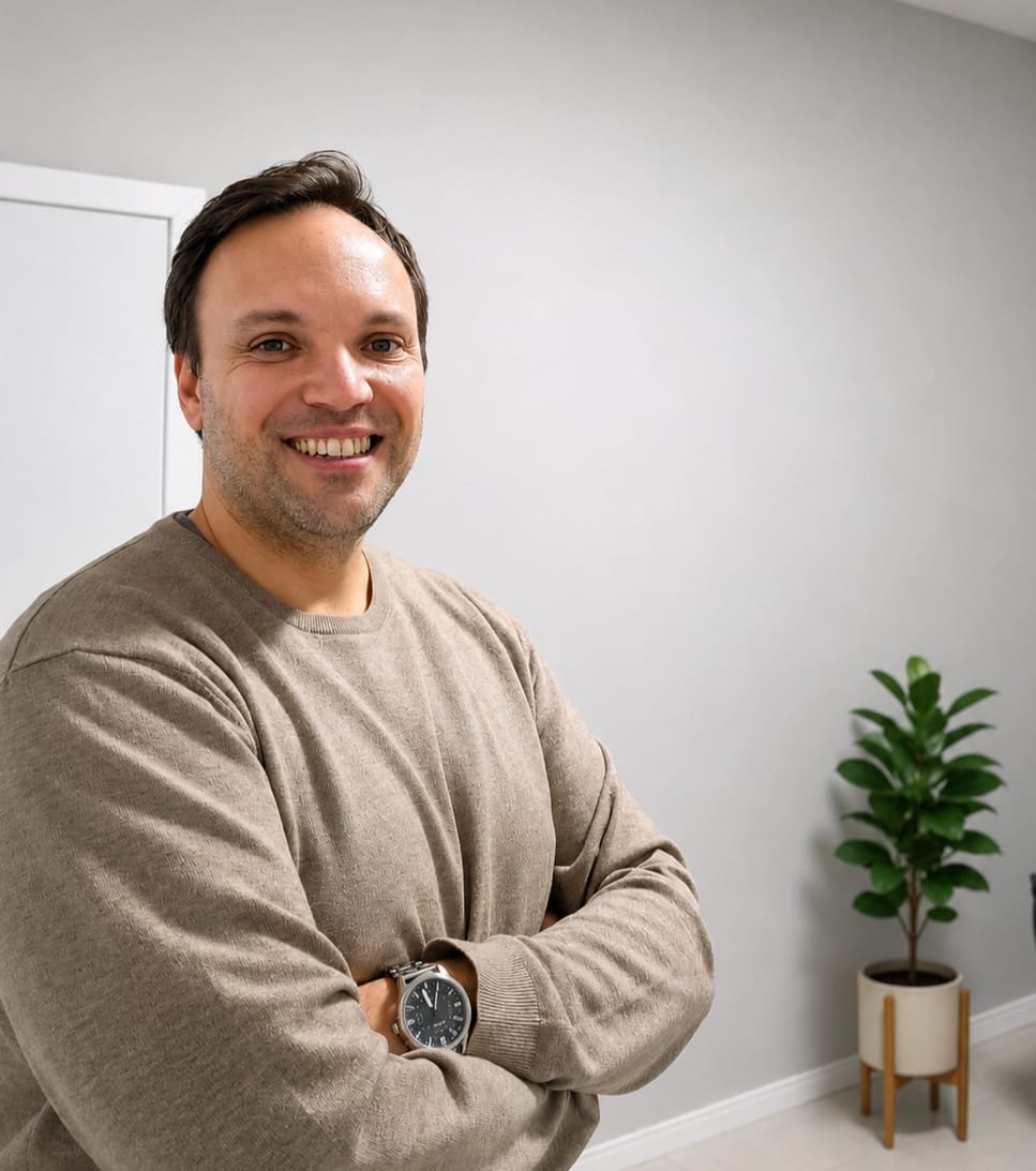 Gabriel Levandowski, psicólogo, sorrindo
